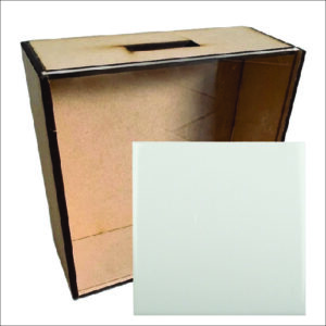 ALCANCIA DE MADERA CON CERAMICA 20X20 CM