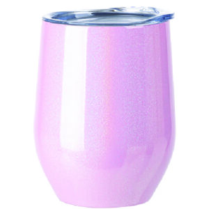 VASO COCTELERO DE ACERO ROSADA HOLOGRAFICA