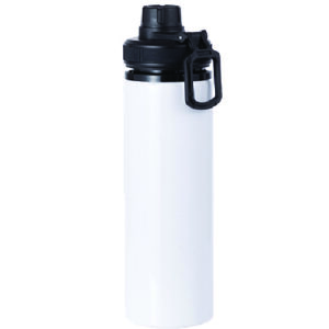 BOTELLA CON TAPA BLANCA 850 ML