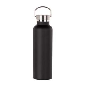 BOTELLA NEGRA ACERO TAPA METALICA