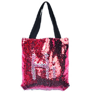 BOLSO MAGICO ROJO CON SILVER 35X38 CM