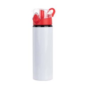 BOTELLA BLANCA CON TAPA Y BOTON 750 ML