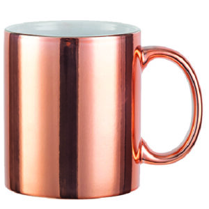TAZA ESPEJO ORO ROSA