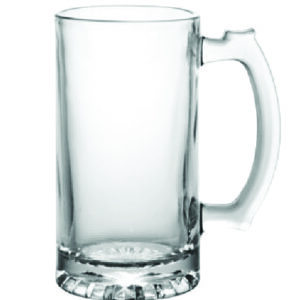 JARRA CERVECERA TRANSPARENTE 16 ONZ