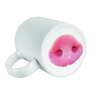 TAZA DIVERTIDA CERDITO 11 ONZ