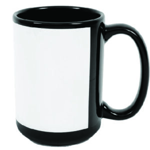TAZA NEGRA CON VENTANA 15 ONZ